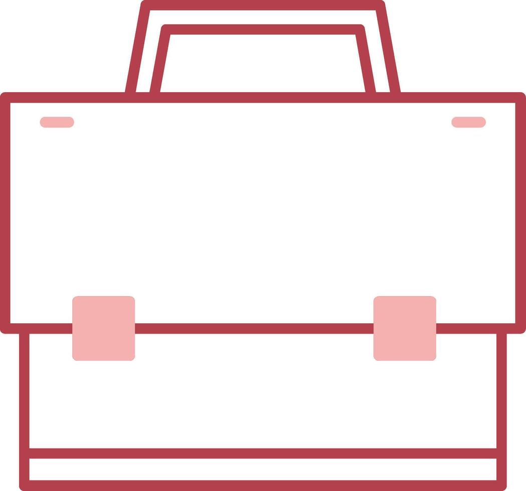 Suitcase Solid Two Color Icon vector