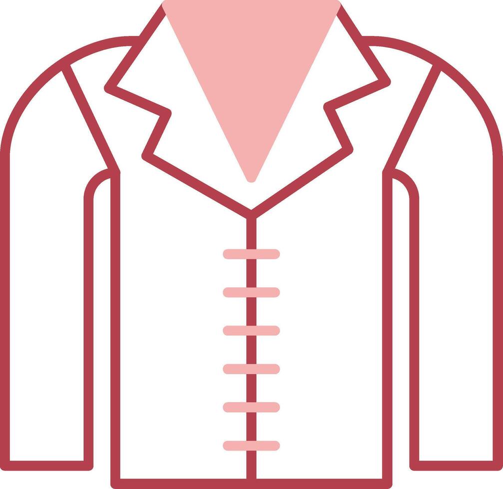 Coat Solid Two Color Icon vector