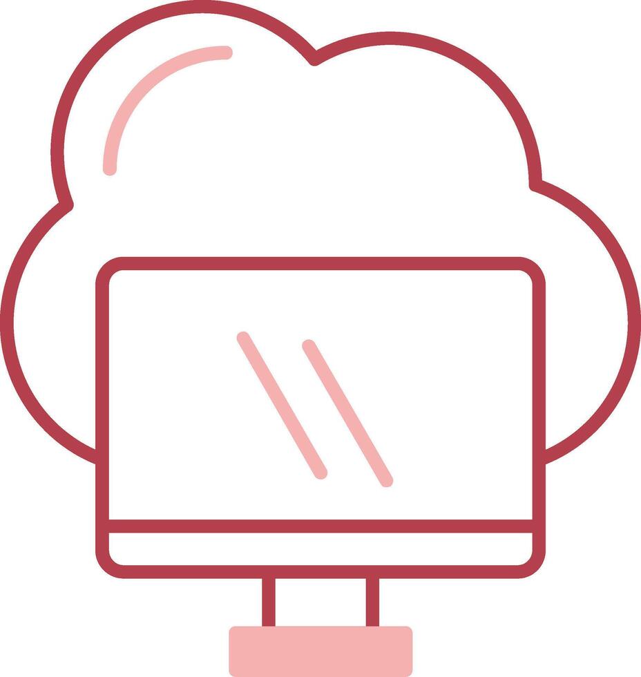 Computing Solid Two Color Icon vector