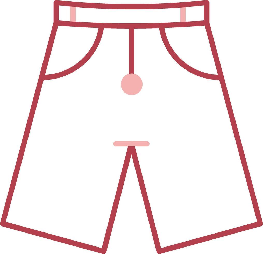 Shorts Solid Two Color Icon vector