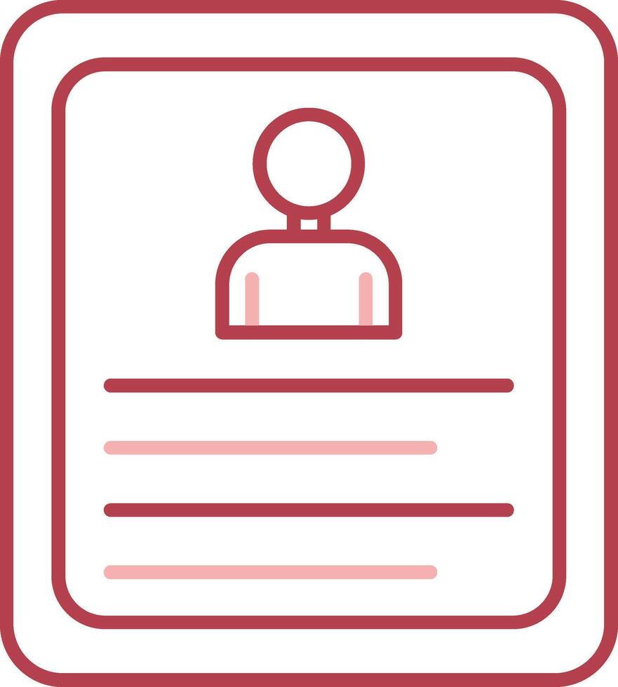 Curriculum Vitae Solid Two Color Icon vector