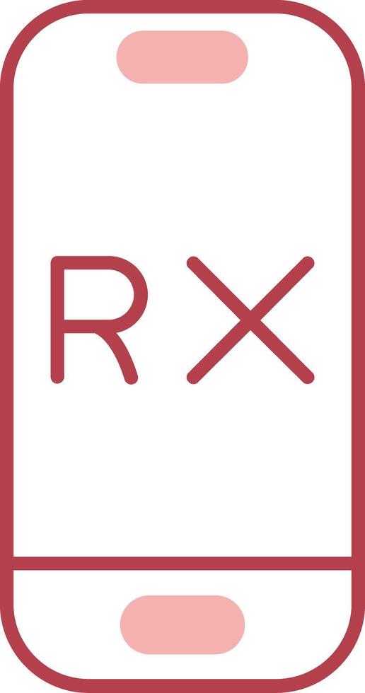 Rx Solid Two Color Icon vector