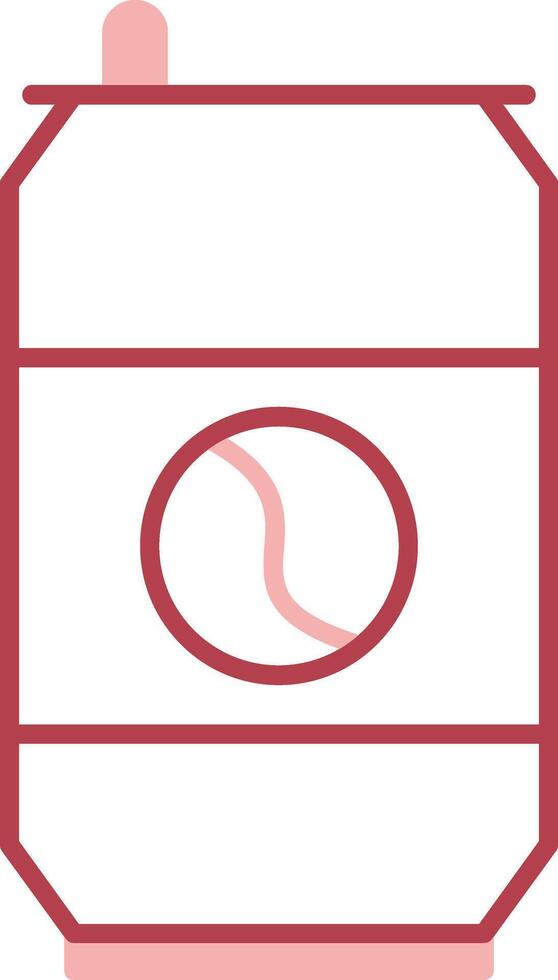 Soda Can Solid Two Color Icon vector