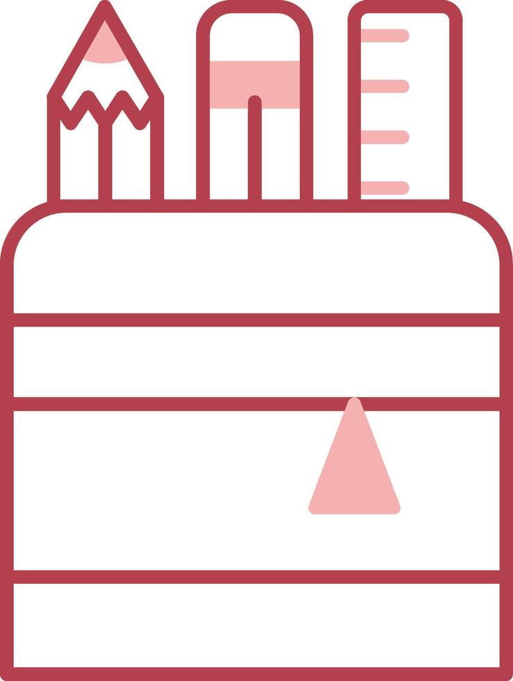 Stationary Solid Two Color Icon vector