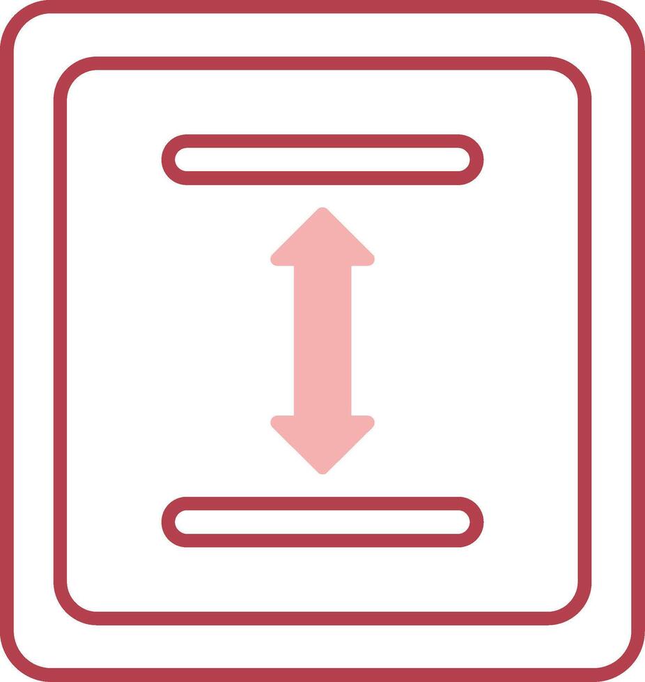 Between Solid Two Color Icon vector