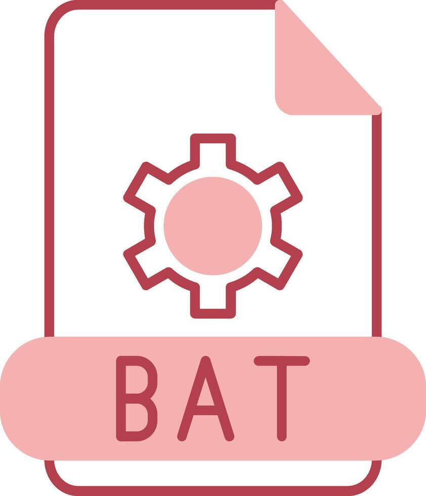 Bat Solid Two Color Icon vector