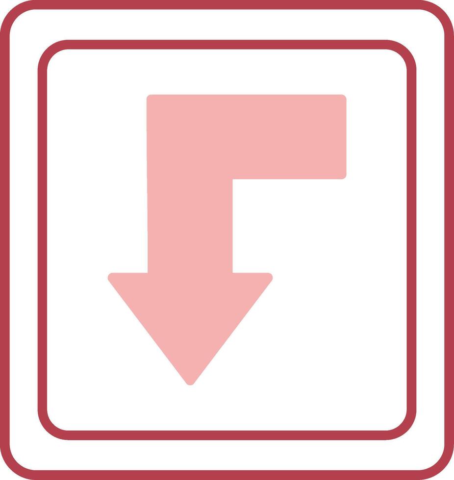 Back Solid Two Color Icon vector