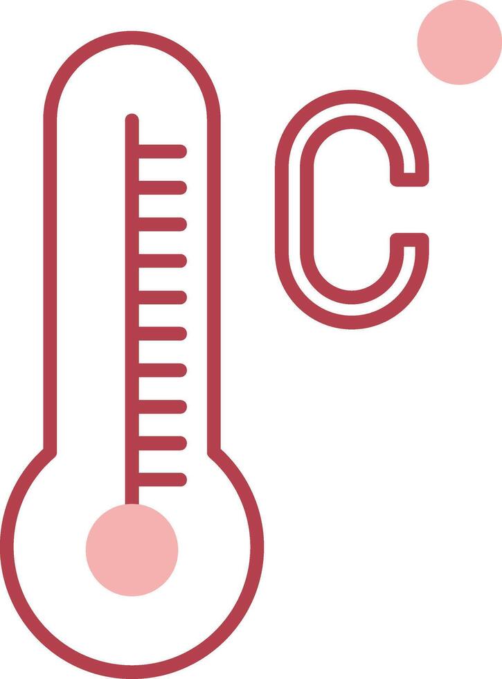 Celsius Solid Two Color Icon vector