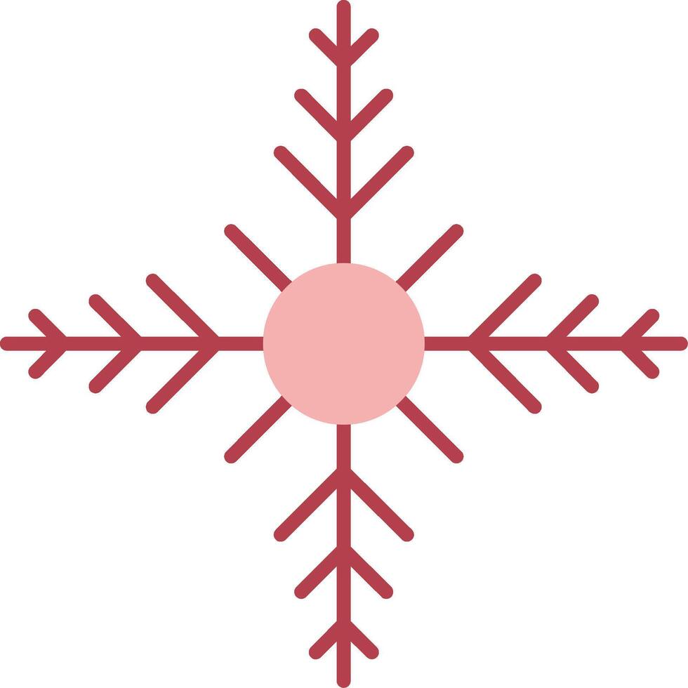 Snowflake Solid Two Color Icon vector