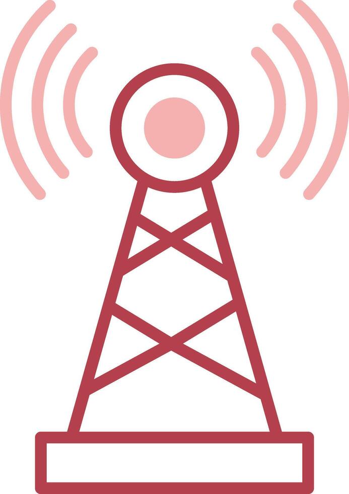 Telecommunications Solid Two Color Icon vector