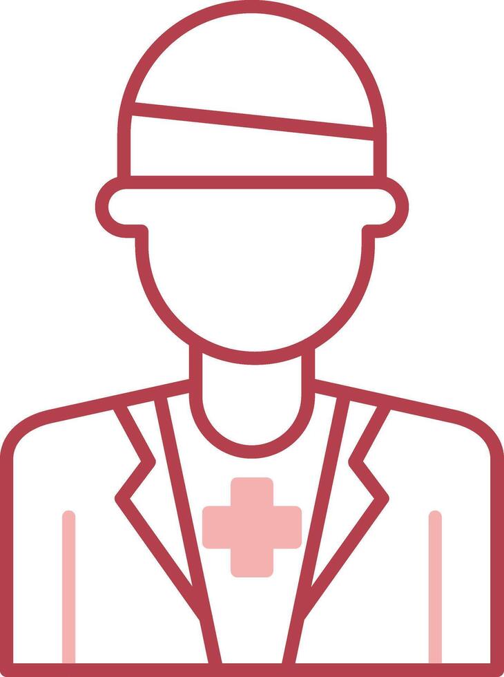 Patient Solid Two Color Icon vector