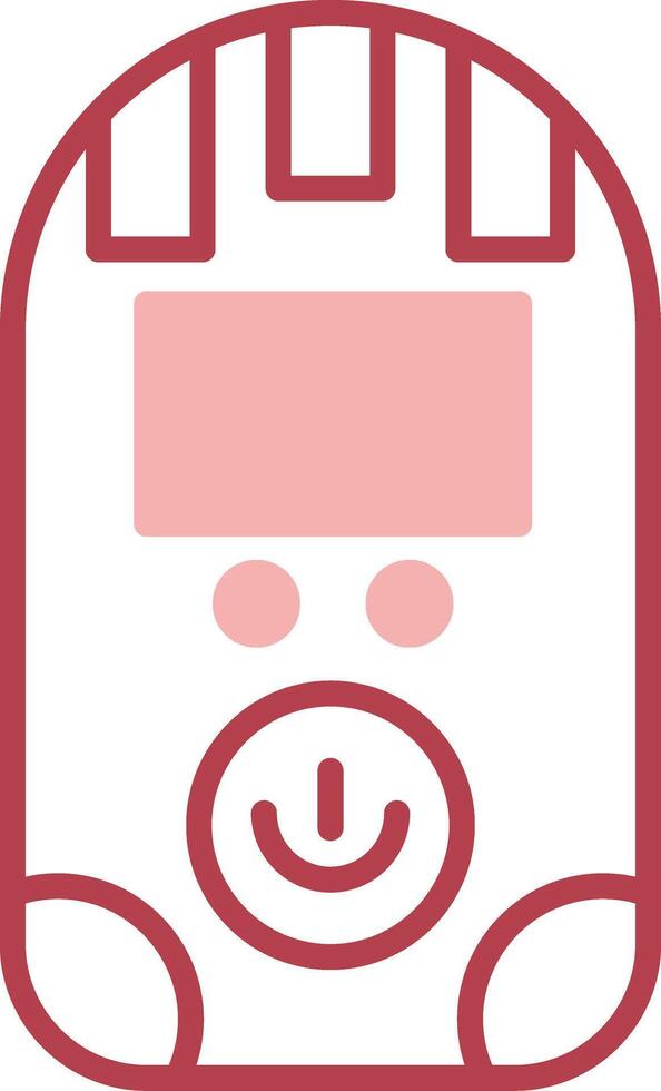 Dosimeter Solid Two Color Icon vector