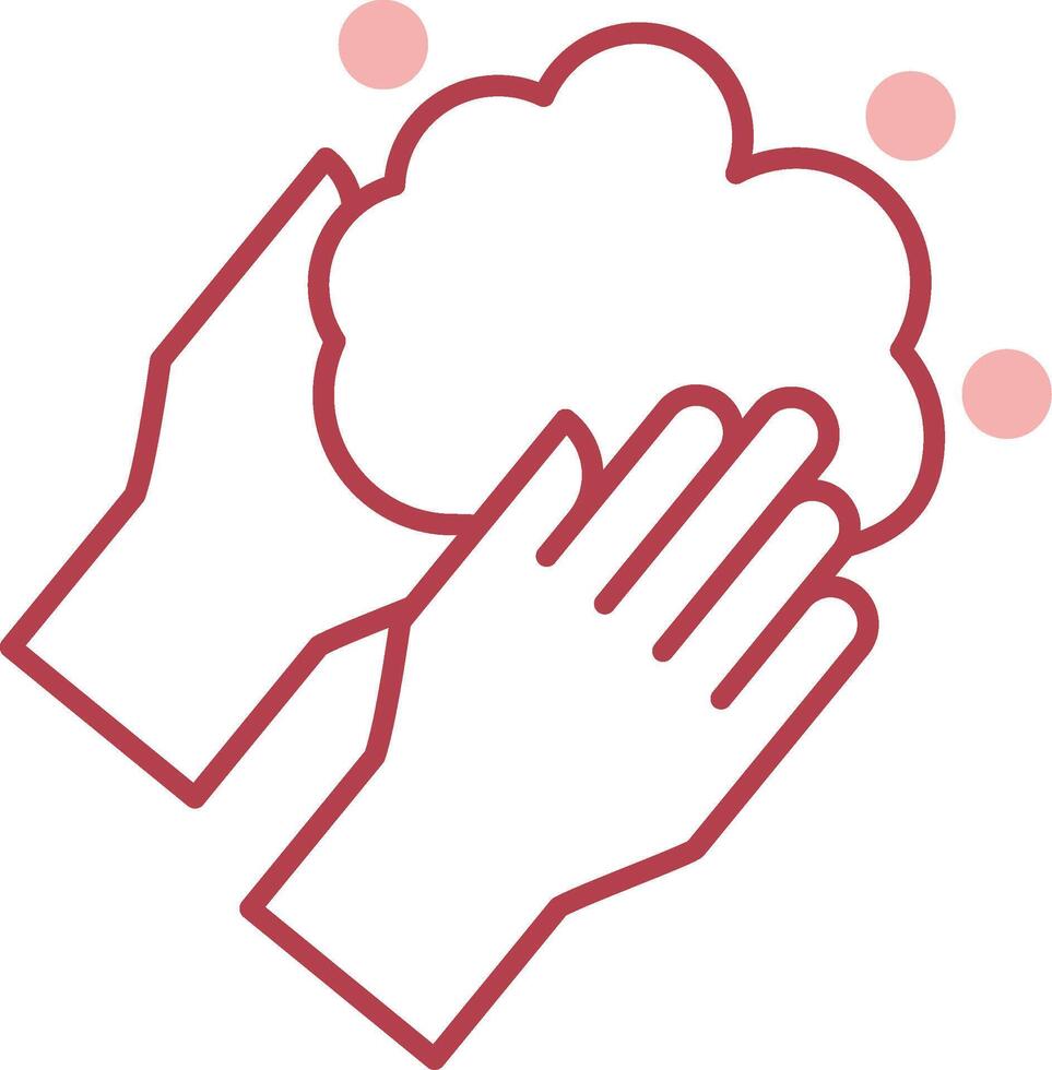 Hand Washing Solid Two Color Icon vector