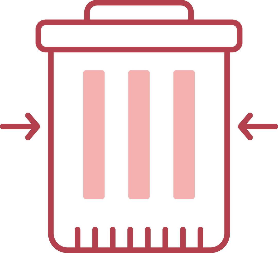 Waste Reduction Solid Two Color Icon vector