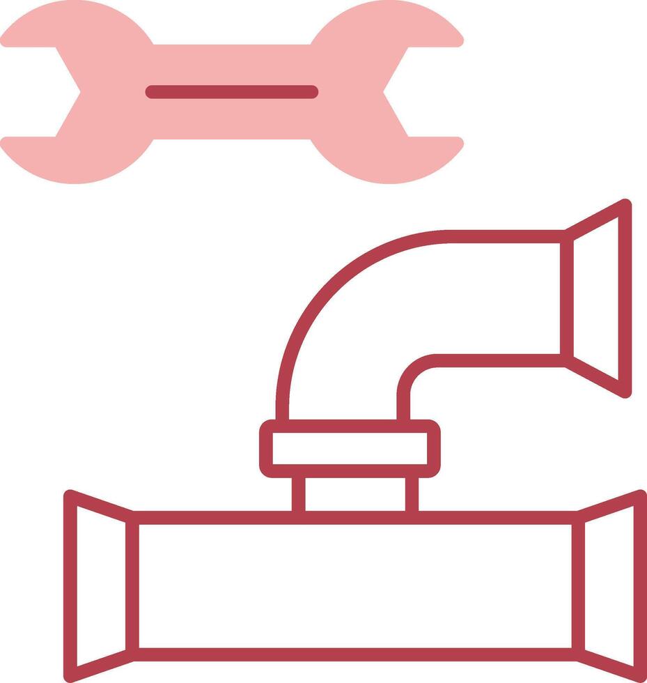 Plumbing Solid Two Color Icon vector