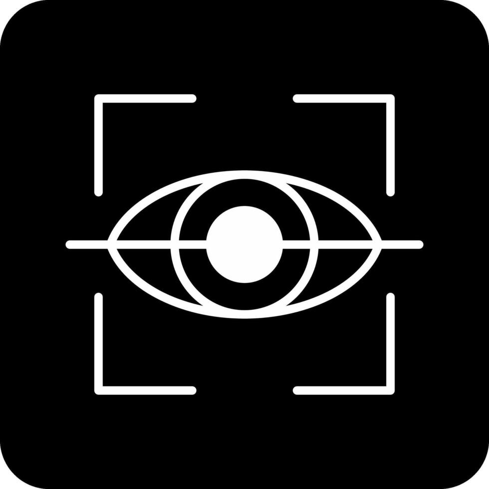 de retina escáner vector icono