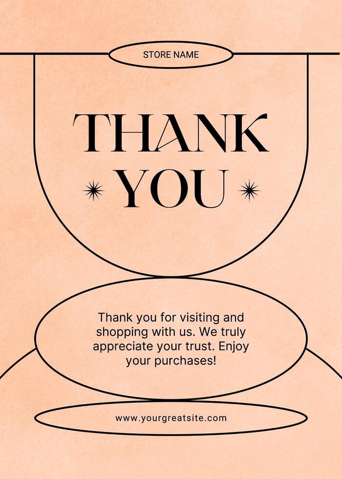 peach fuzz greeting card template