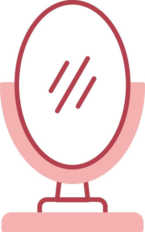 Mirror Solid Two Color Icon vector