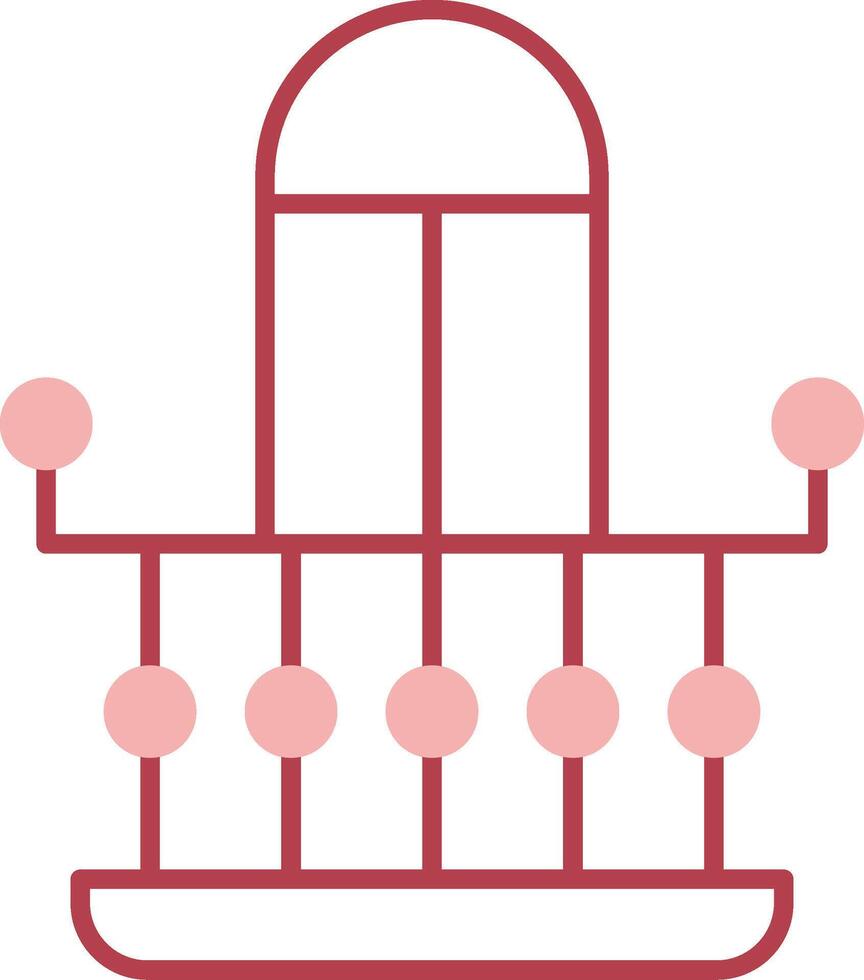 Balcony Solid Two Color Icon vector