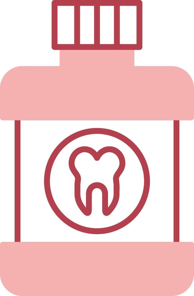 Mouthwash Solid Two Color Icon vector