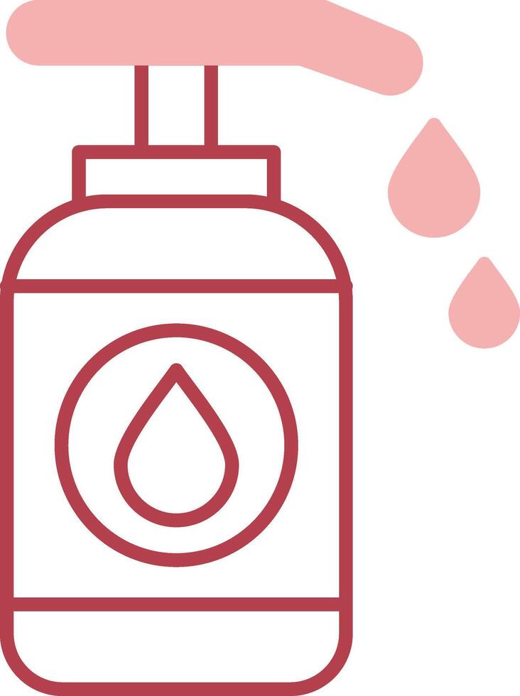 Lotion Solid Two Color Icon vector