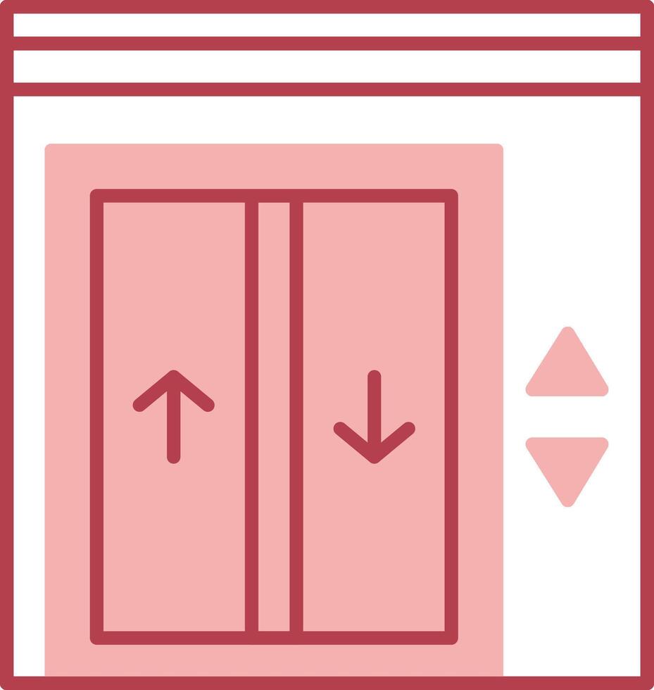Elevator Solid Two Color Icon vector