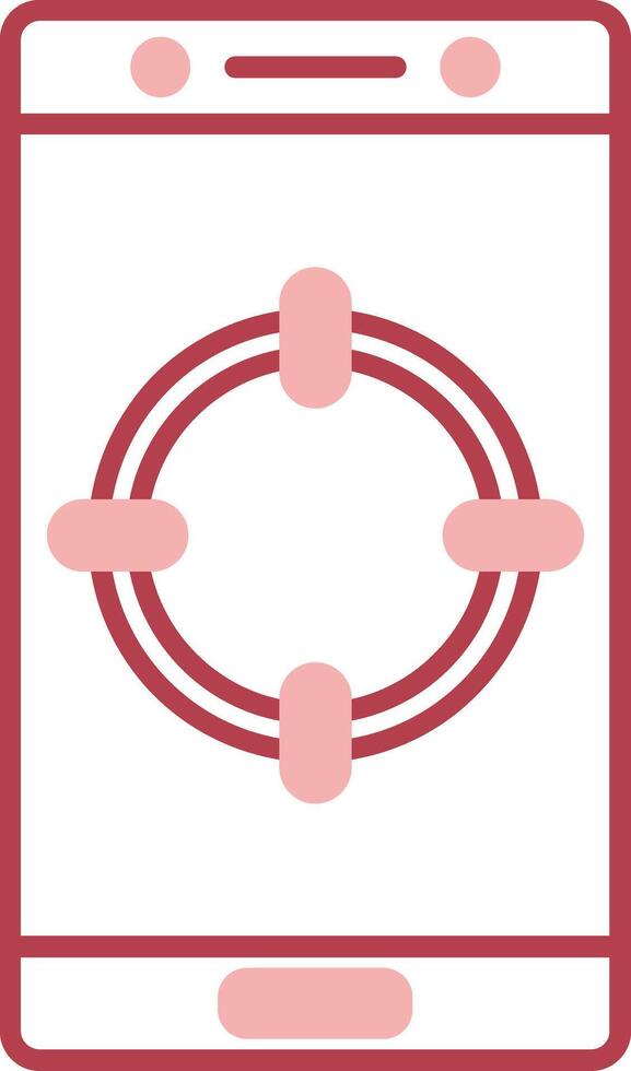 solid two color icon vector
