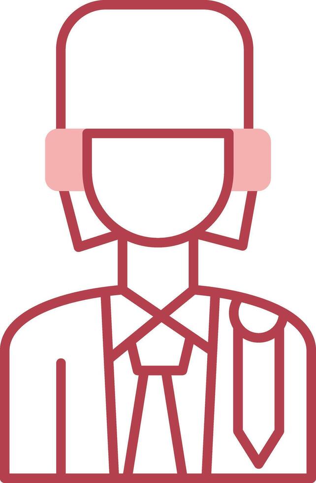 Lawyer Solid Two Color Icon vector