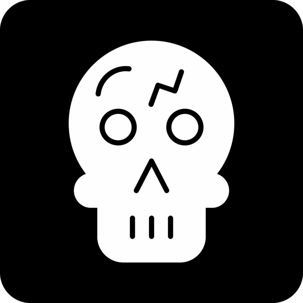 icono de vector de calavera