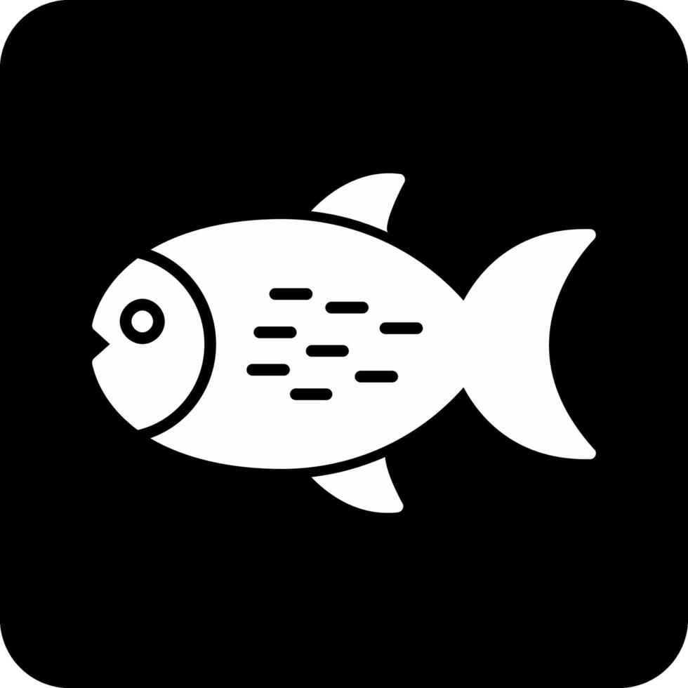 icono de vector de pescado