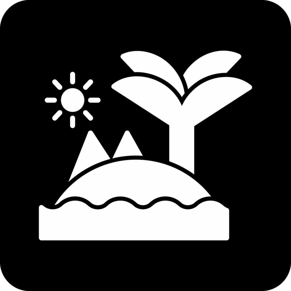 icono de vector de isla