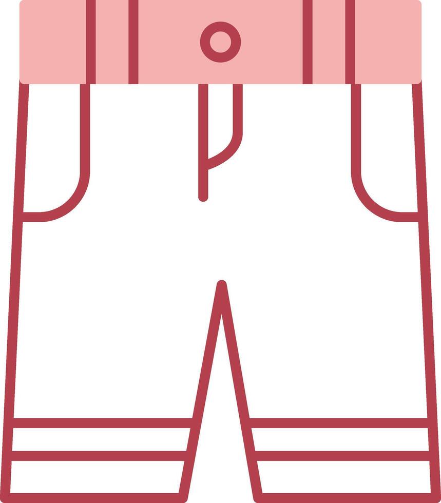 Shorts Solid Two Color Icon vector