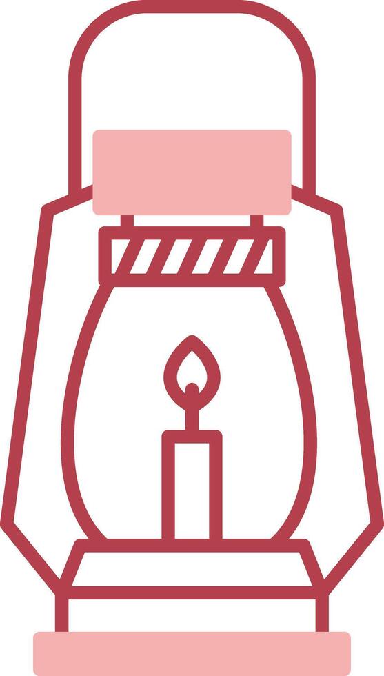 Gas Lamp Solid Two Color Icon vector