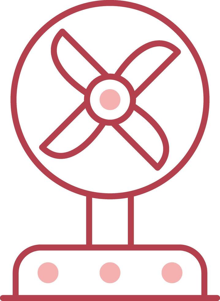 Fan Solid Two Color Icon vector