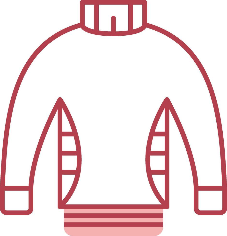 Sweater Solid Two Color Icon vector