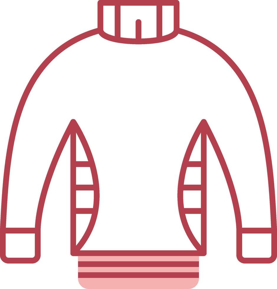 Sweater Solid Two Color Icon vector