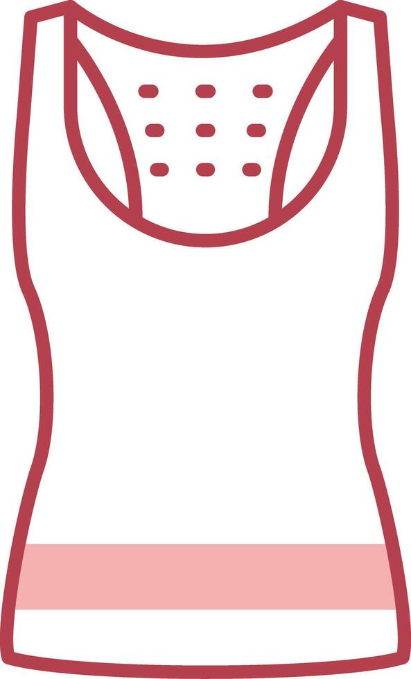 Tank Top Solid Two Color Icon vector