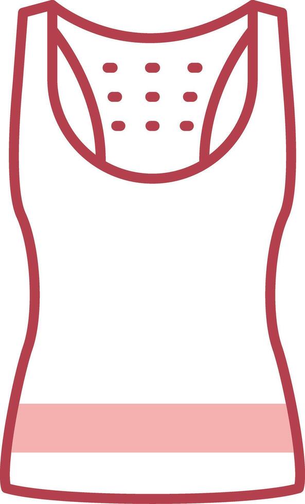 Tank Top Solid Two Color Icon vector