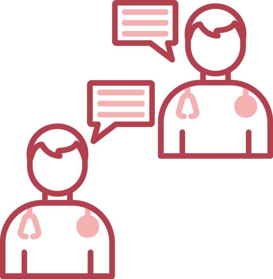 Conversation Solid Two Color Icon vector