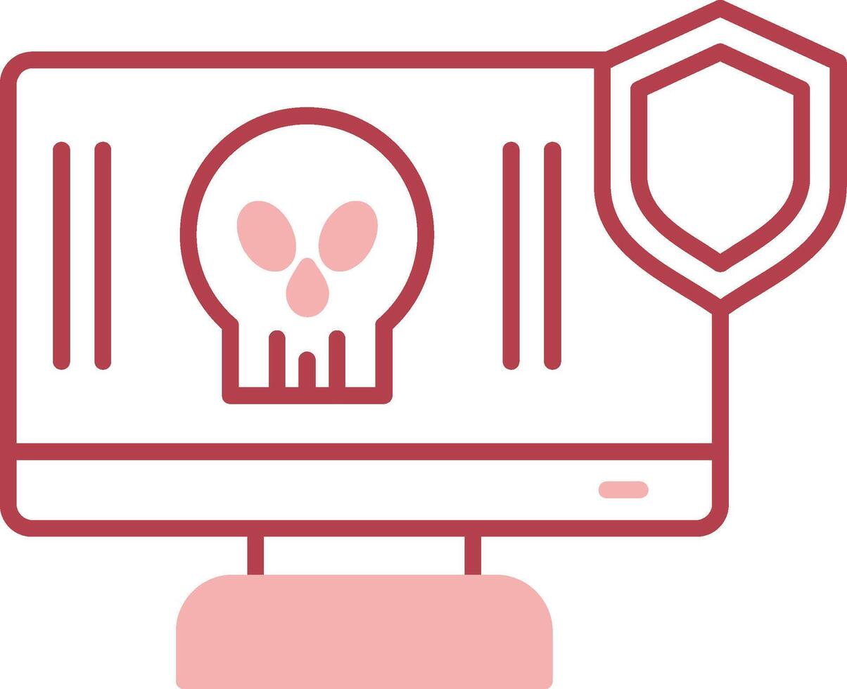 Antivirus Solid Two Color Icon vector