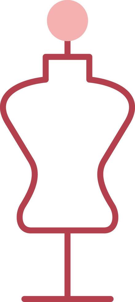 Mannequin Solid Two Color Icon vector