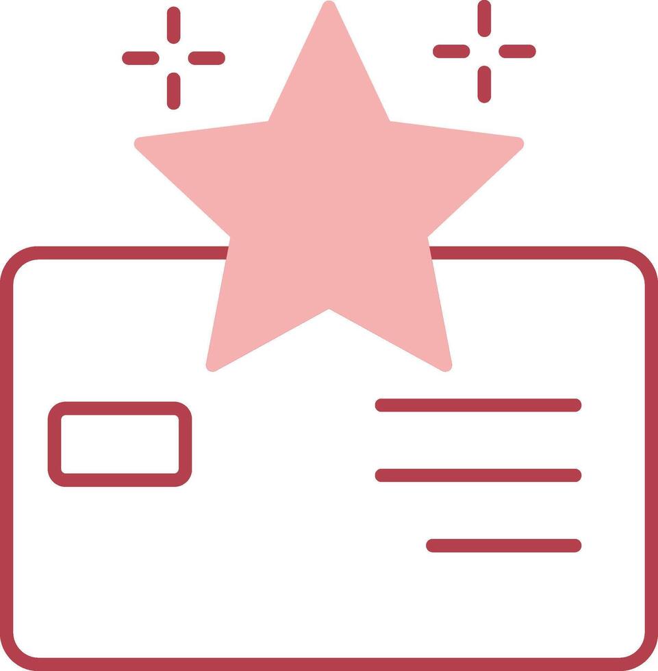 Loyalty Card Solid Two Color Icon vector