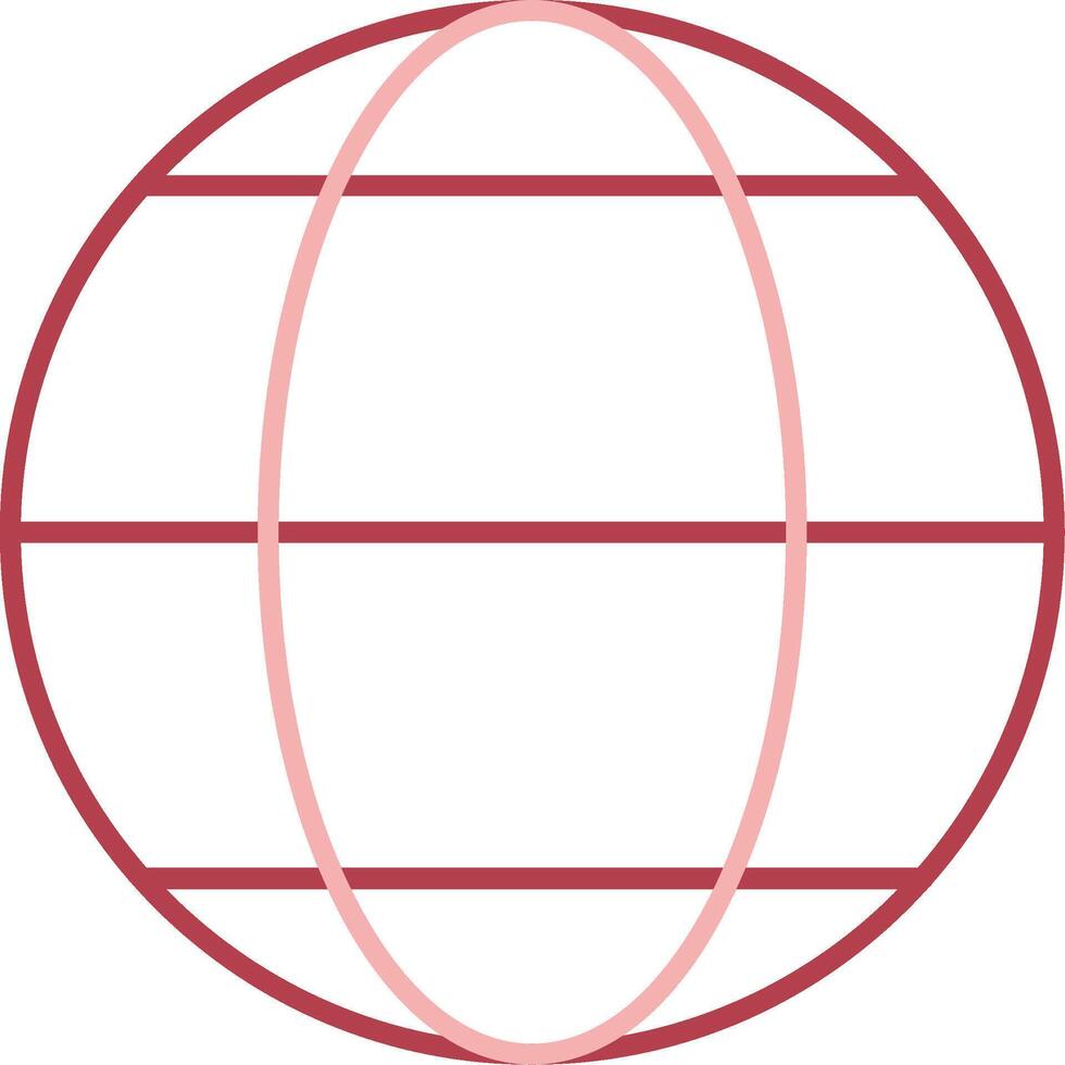 World Solid Two Color Icon vector