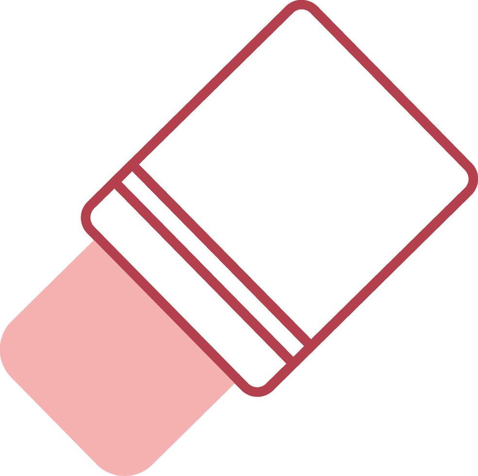 Eraser Tool Solid Two Color Icon vector