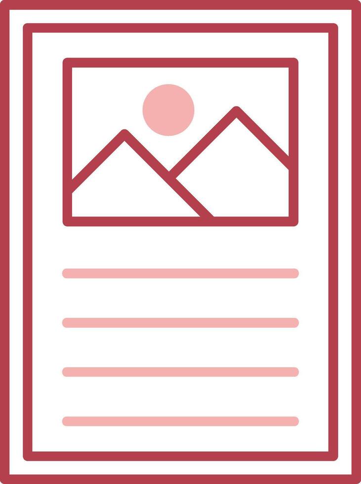 Poster Design Solid Two Color Icon vector