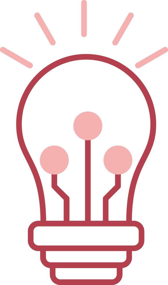Inspiration Solid Two Color Icon vector