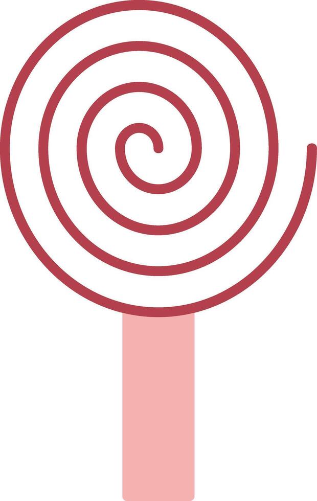 Spiral Solid Two Color Icon vector