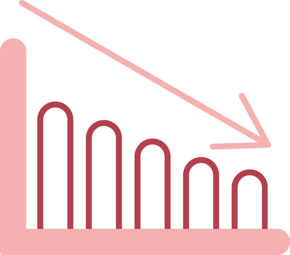 Chart Solid Two Color Icon vector