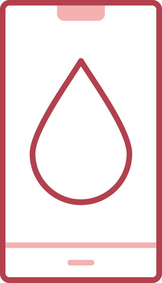 Water Drop Solid Two Color Icon vector