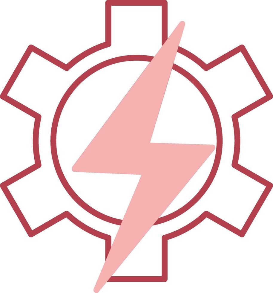 Setting Solid Two Color Icon vector